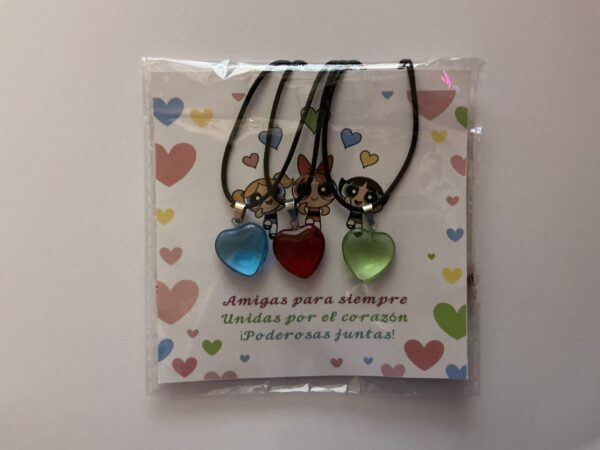 Set de 3 Collares de amistad, Chicas Súper Poderosas